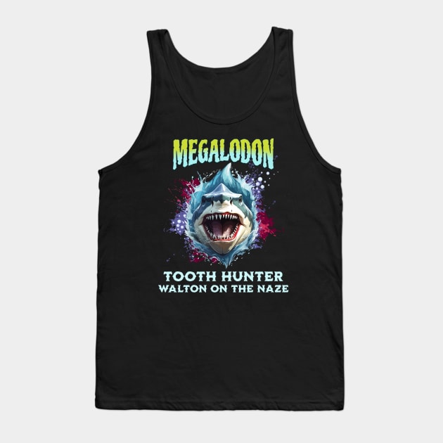 Megalodon Walton-on-the-Naze Tank Top by BishBashBosh